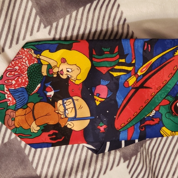 Looney tunes silk tie.great condition - Picture 2 of 9